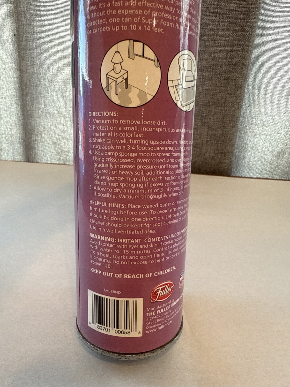 Vintage Fuller Super Foam Rug Cleaner NEW Spray Can Carpet Spray