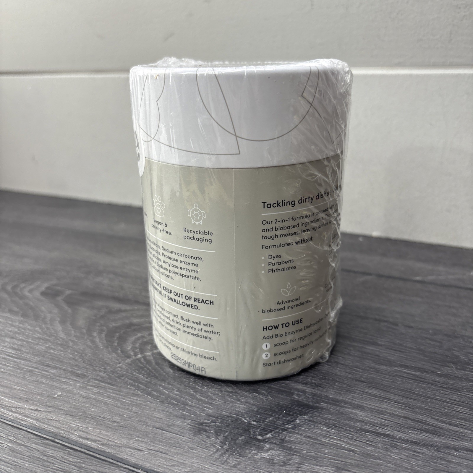 Dirty Labs Dishwasher Detergent & Booster Scent Free 48 Loads (1 lb)