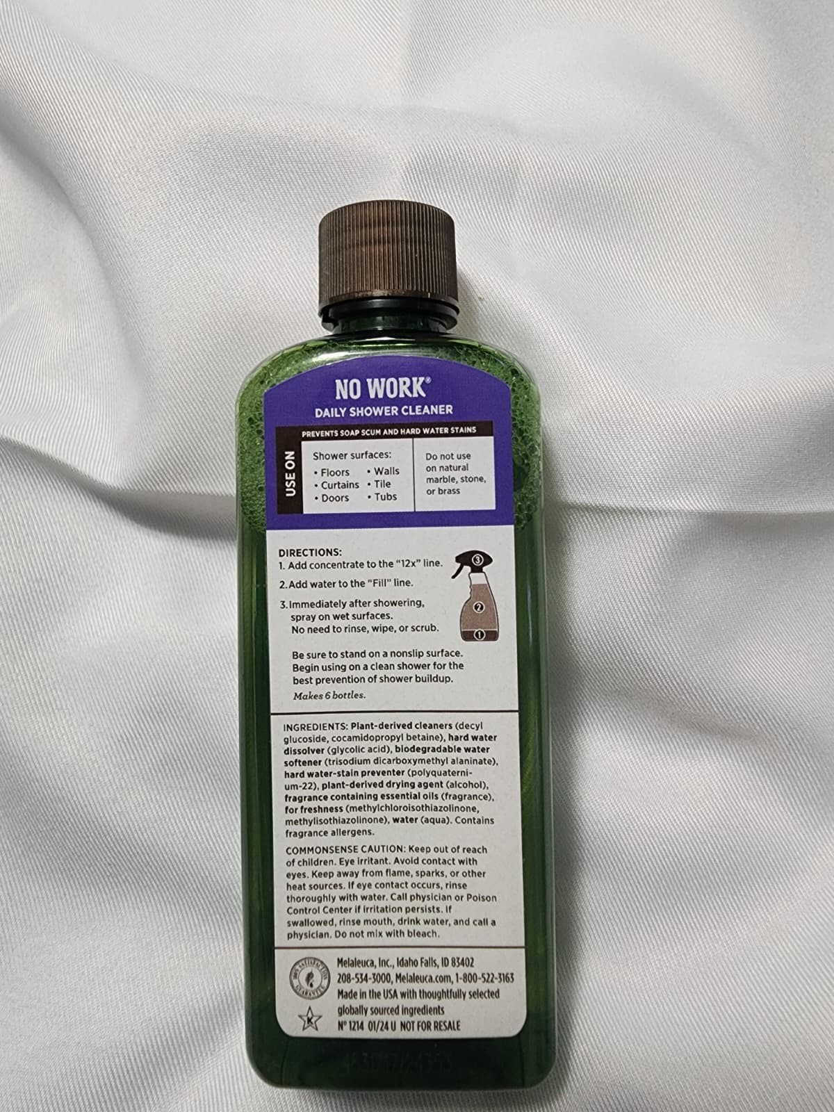 ECOSENSE No Work 12x Super Concentrated Shower Cleaner 237mL