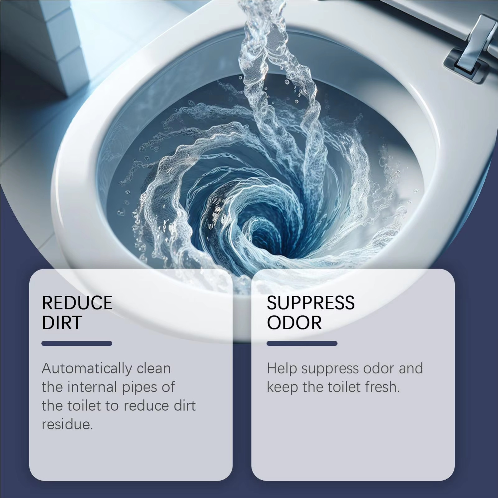 Restorabowl Foaming Cleaning Powder Fresh Scent Fast Dissolving Daily Care