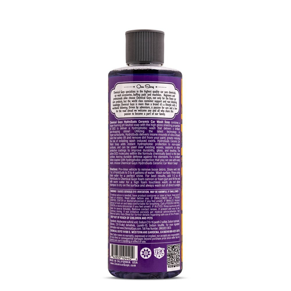 Chemical Guys CWS21216 – Hydrosuds Ceramic Car Wash Soap (16 oz)