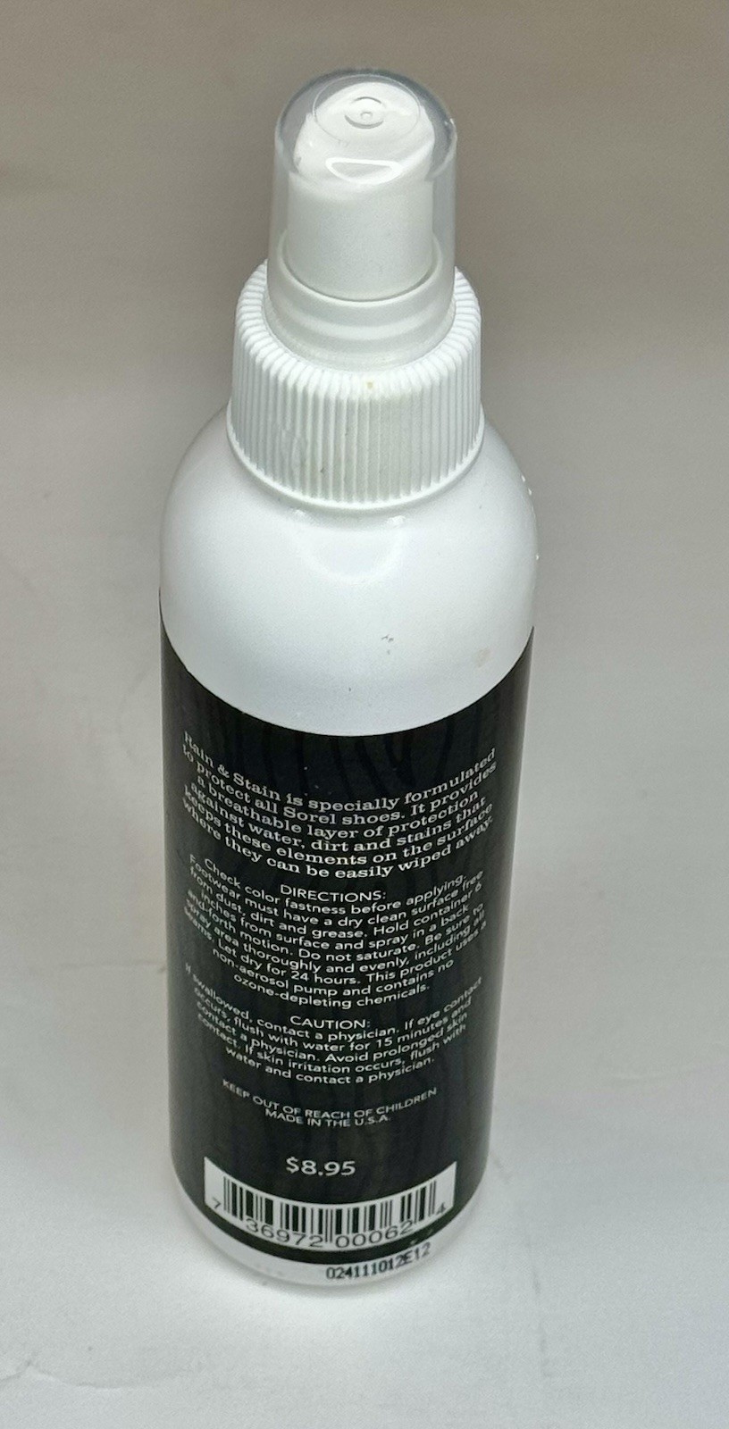 SOREL Rain & Stain Repellent Spray 6 oz Eco Friendly Breathable Protection New