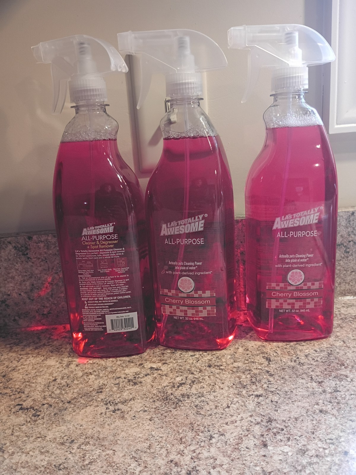 LA’s Totally Awesome All-Purpose Spray Cleaner Cherry Blossom 32oz 3 Pack