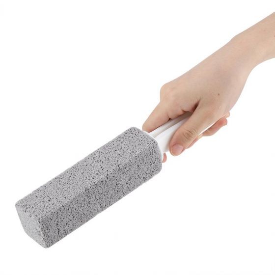 2 Pack Toilet Cleaner Stone with Handle, Easy Scrub for Tough Stains
