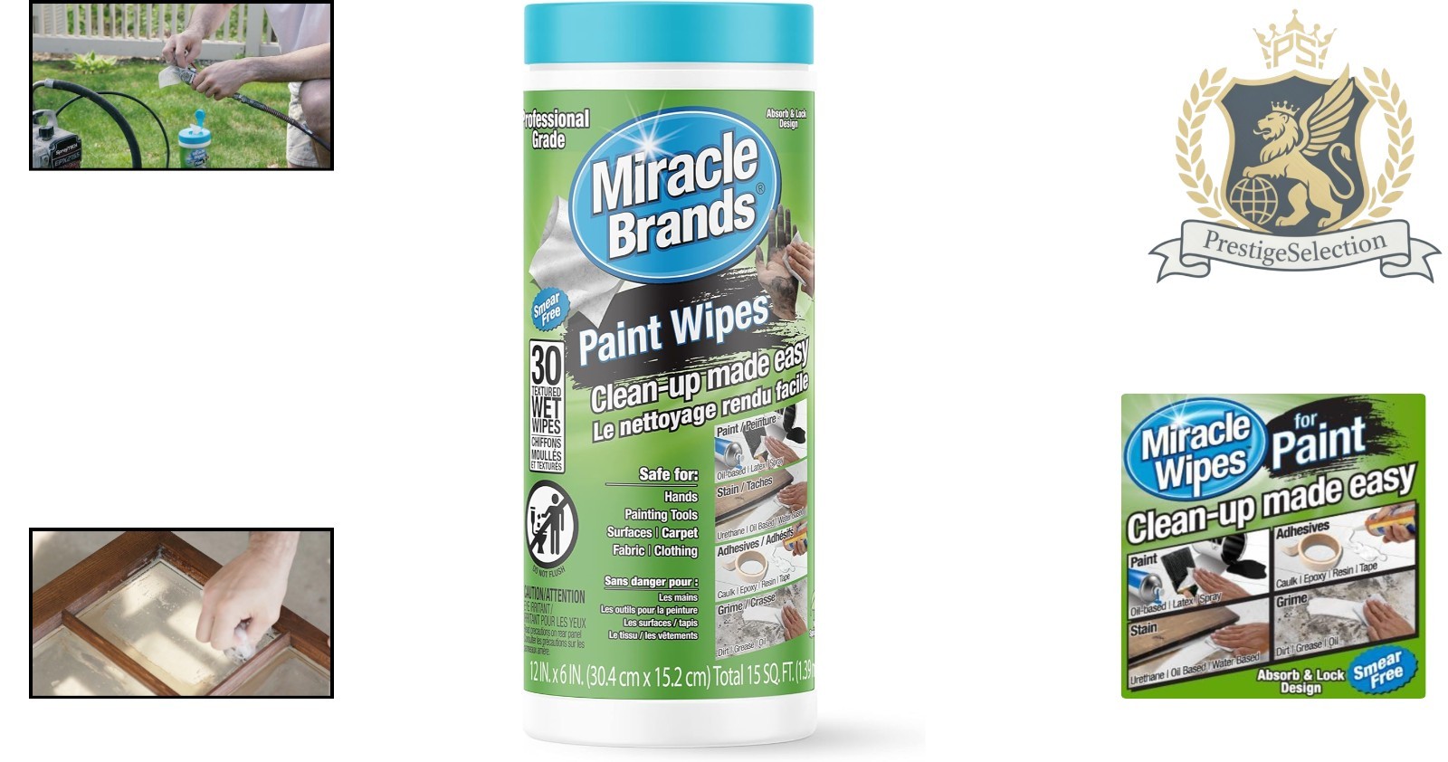 Dual-Textured 30 Count Wipes – The Ultimate Solution for Paint Prep & Cleanup