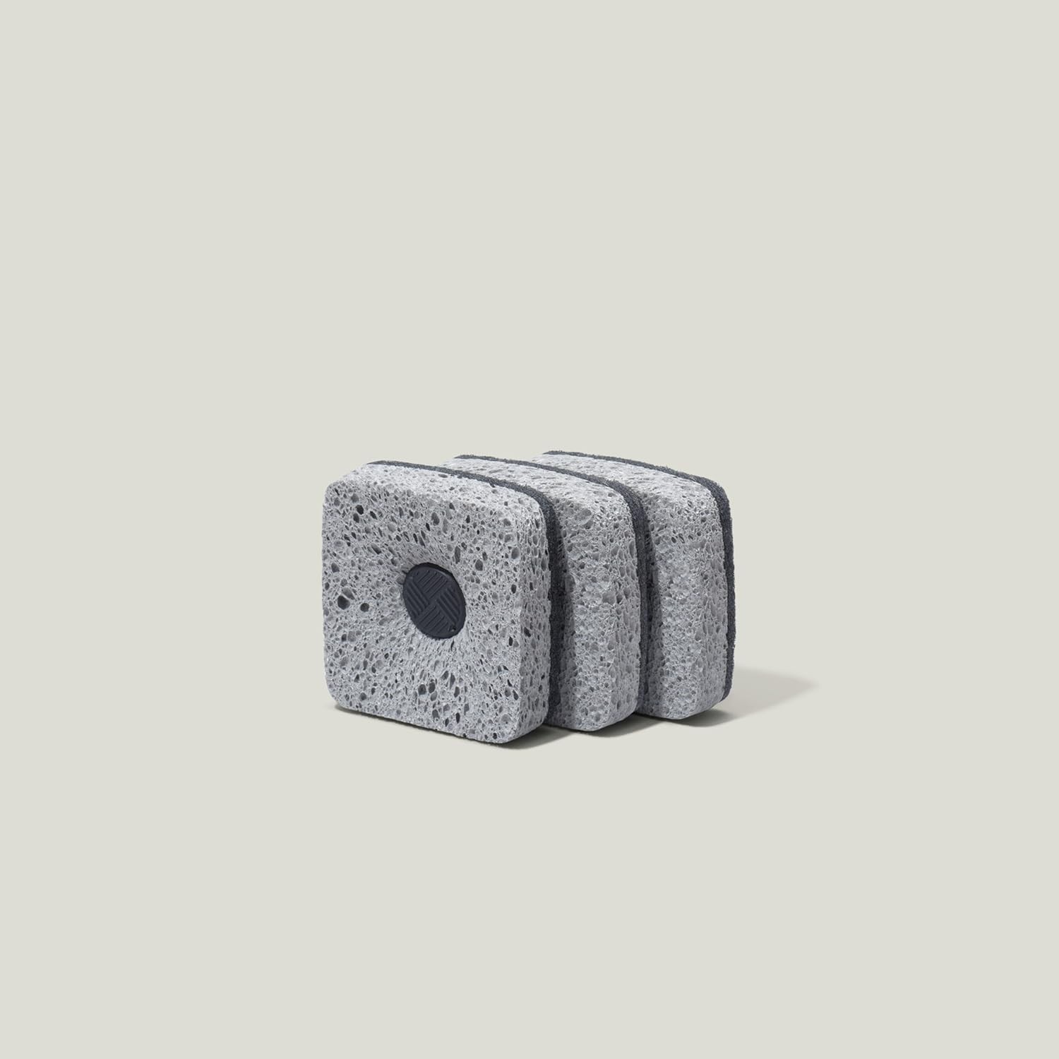 Ionic Non-Scratch Kitchen Sponge with Magnetized Holder, Dual Sided Cellulose