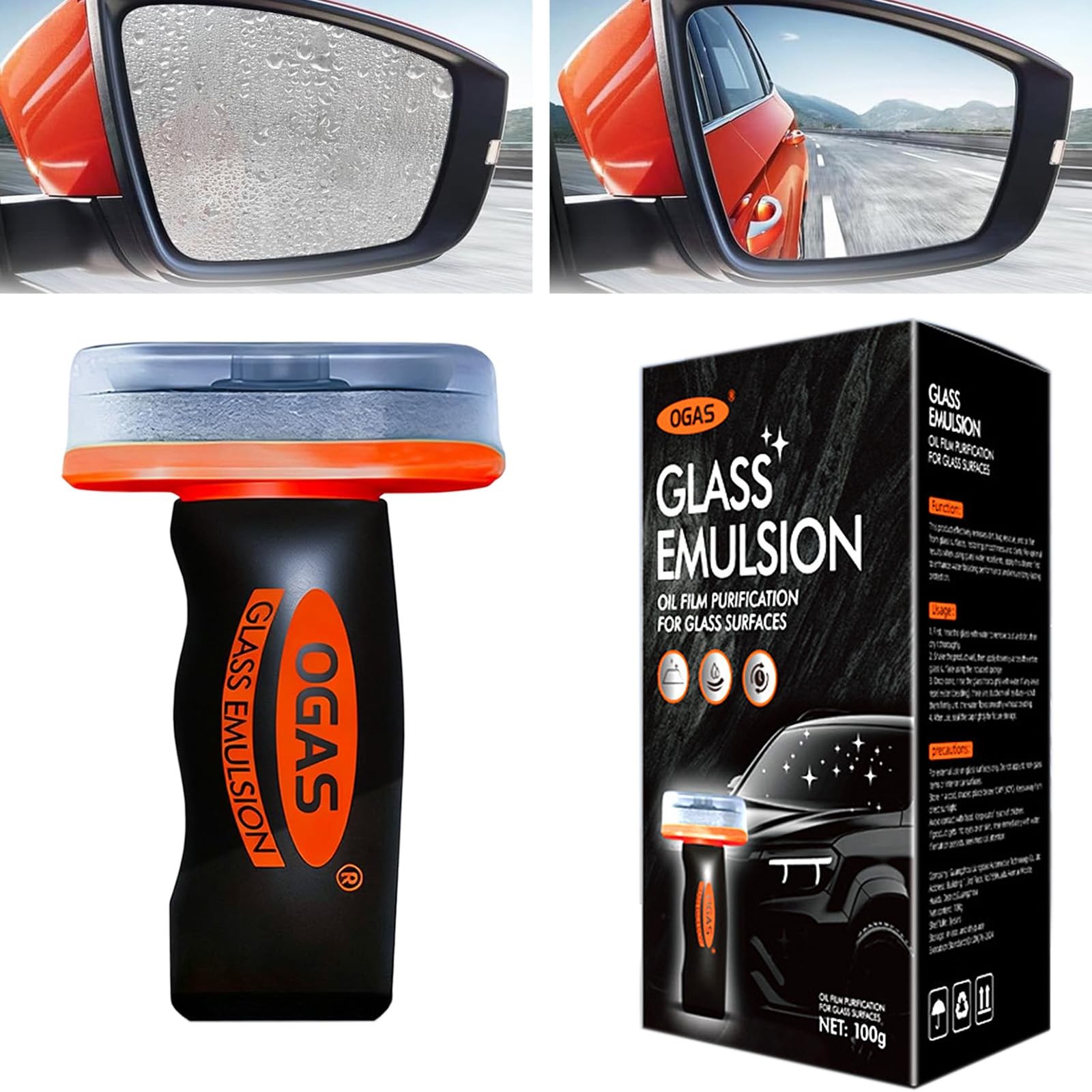 Glass Cleaner for Cars Remove Oil Film, Enhance Windshield Clarity & Safety