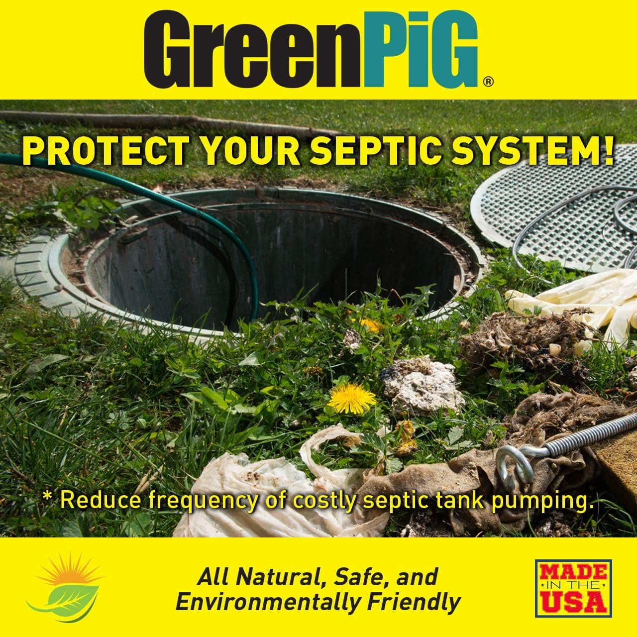 52 Live Tank Treatment Aids in the Breakdown of Septic Waste to Prevent Backups