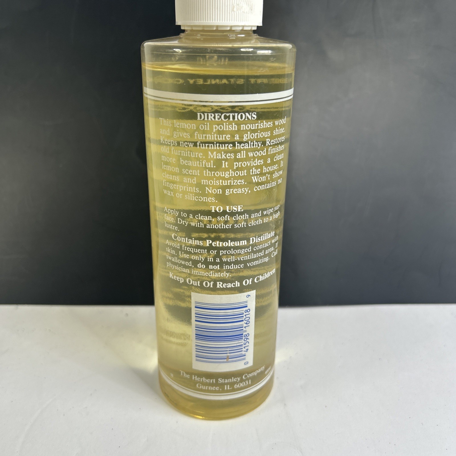 Weiman Lemon Oil Furniture Polish Wood Clean Preserve Sunscreen 16 f oz 95% Full