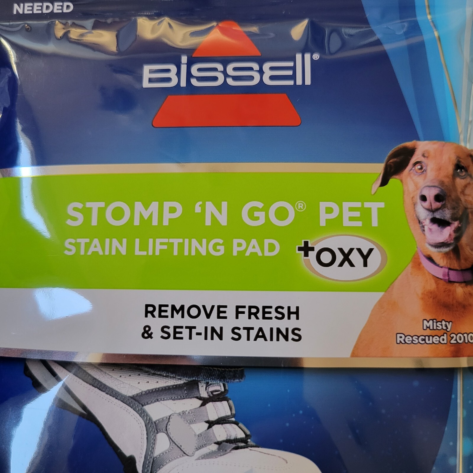5 Pack Bissell Stomp ‘n Go Pet Stain Lifting Pads +OXY Carpet Pet Stain Remover