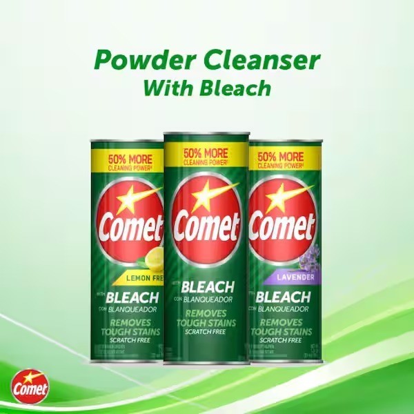 Comet 21 oz. All Purpose Abrasive Powder Cleaner with Bleach, Scratch Free, Pine