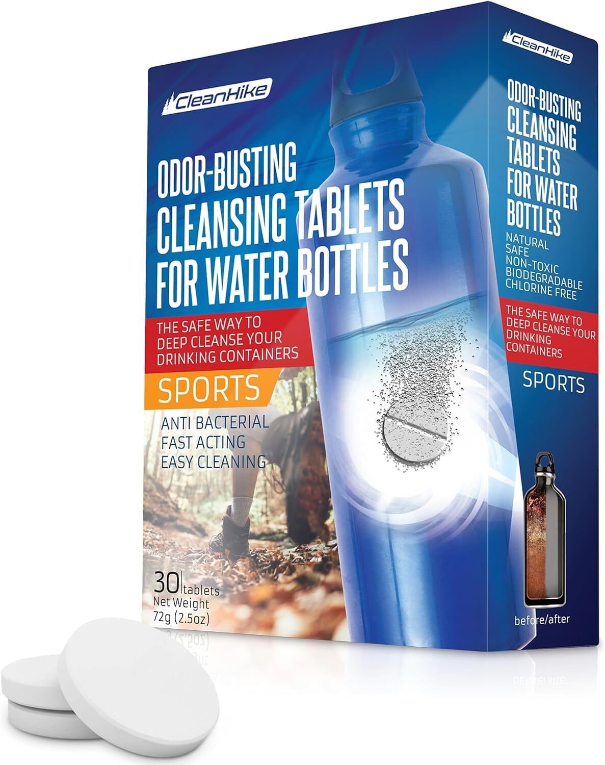 Tumbler Water Bottle Cleaning Tablets All Natural Ingredient Great For All Stain