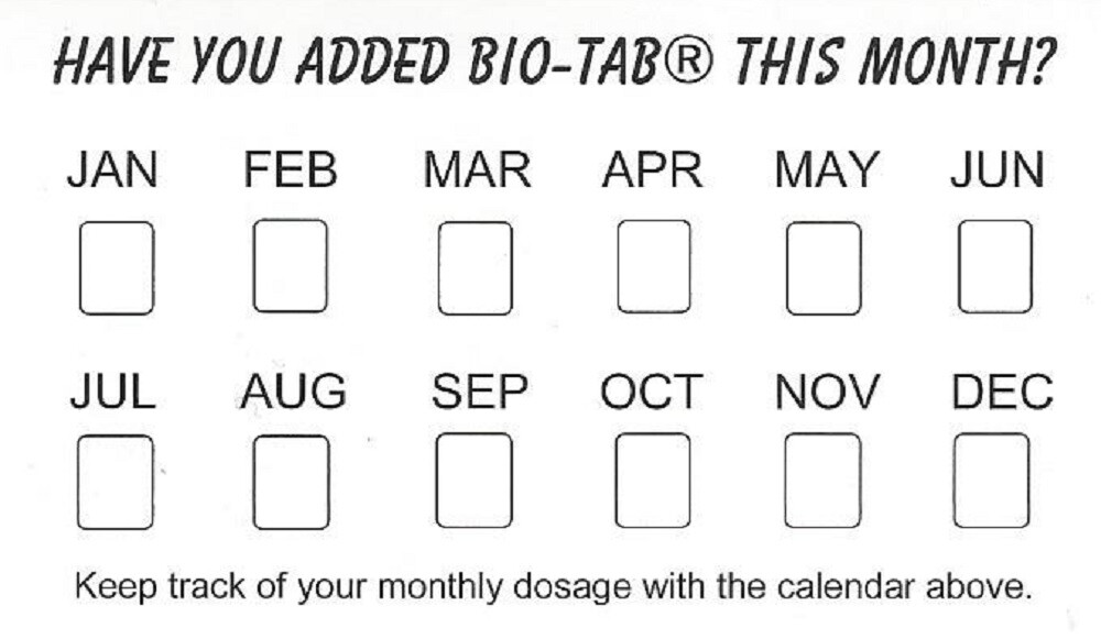 Bio-Tab for Septic Systems – 1 Year Supply – $49.95 – Free Shipping