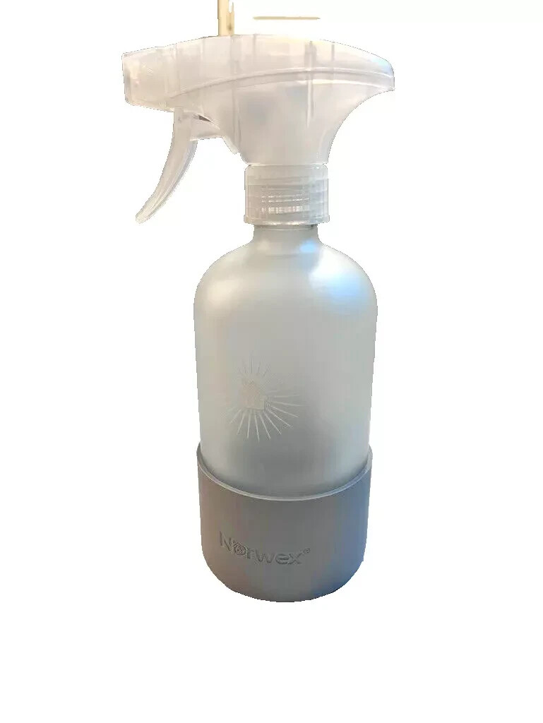 NORWEX FOREVER BOTTLE GLASS WITH SPRAYER- GRAY SLEEVE-BRAND NEW – FREE SHIPPING