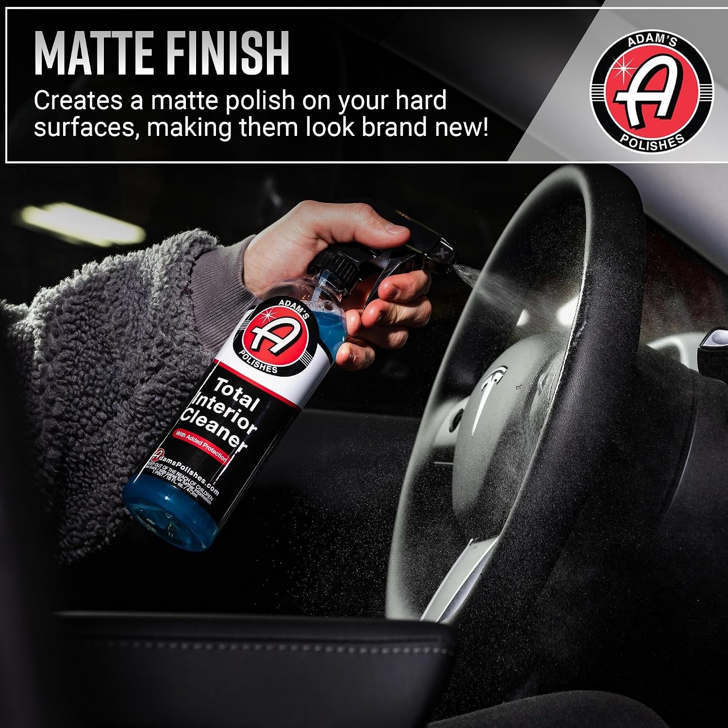 16oz Total Interior Cleaner with SiO2 Protection – Quick Detailer for Vehicles