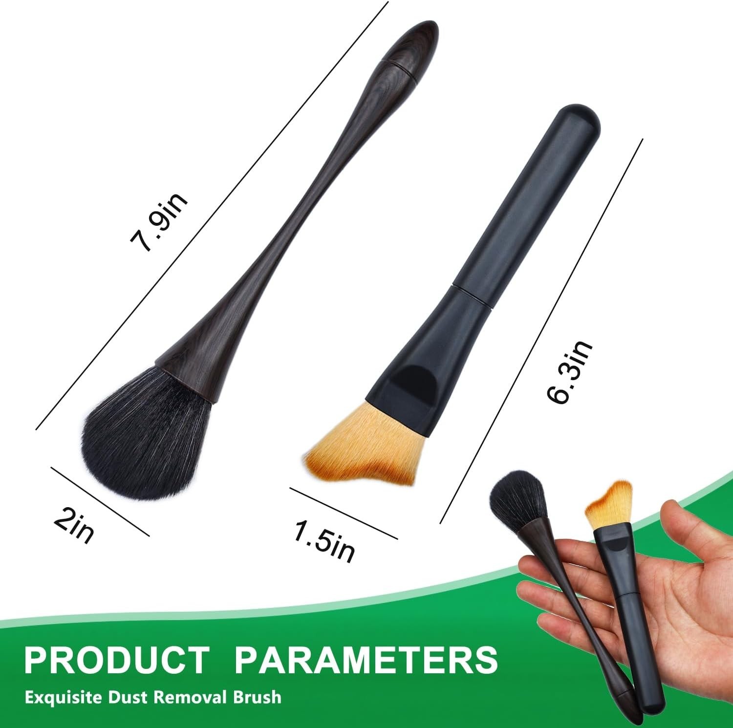2 Pack Exquisite Dusting Brush Kit, Dust Brushes, Car Detailing Brush, Feathe…