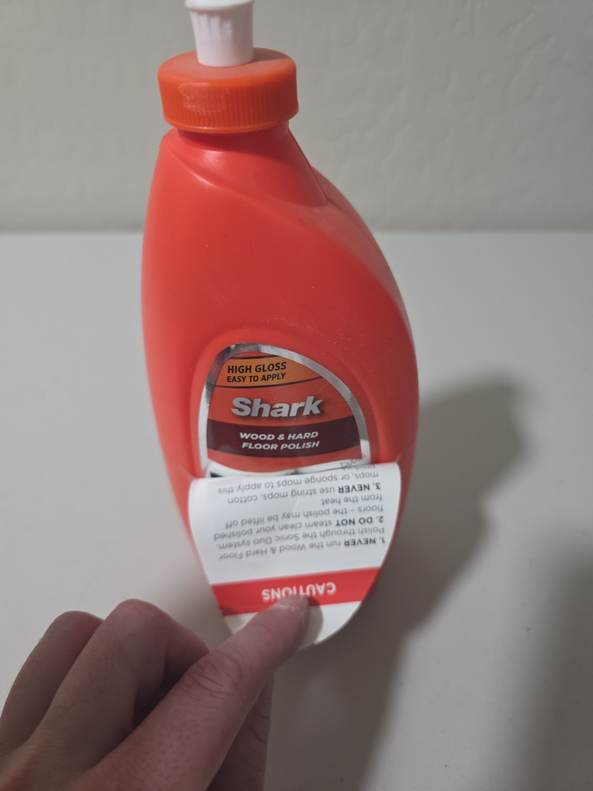 SHARK Wood & Hard Floor Cleaner Wood Floor Polish 28 oz. Discontinued NEW Orange