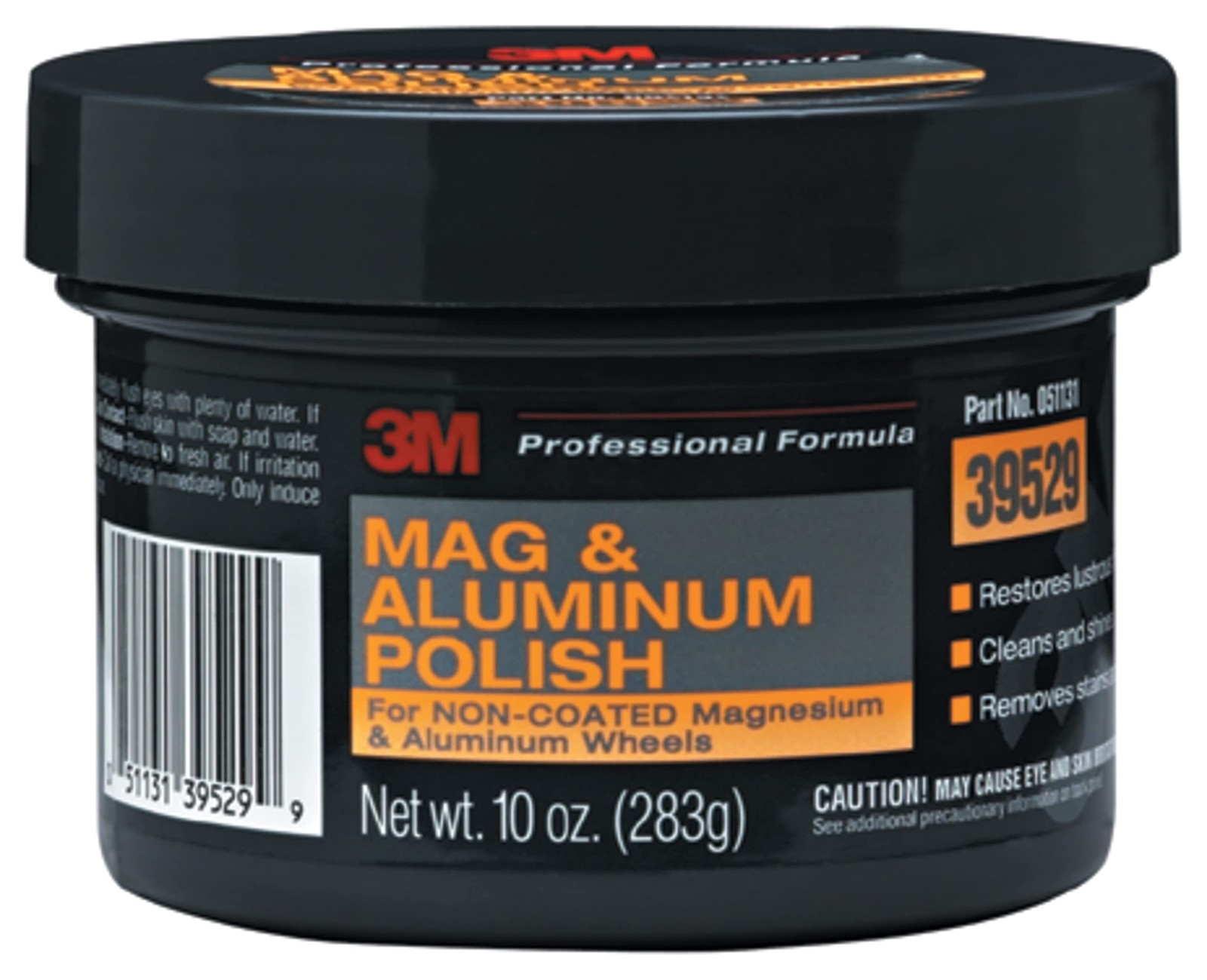 Aluminum Mag Wheel Polish Paste 10 oz White HeavyDuty for Auto Wheels