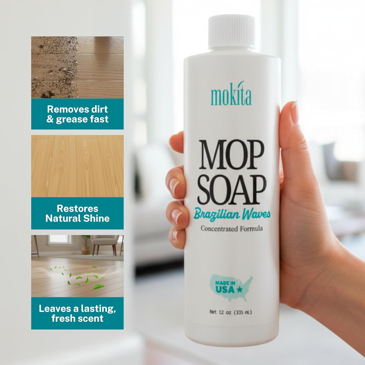 Luxury Mop Soap Brazilian Waves – Safe for Pets – Highly Scented Mop Soap That’S