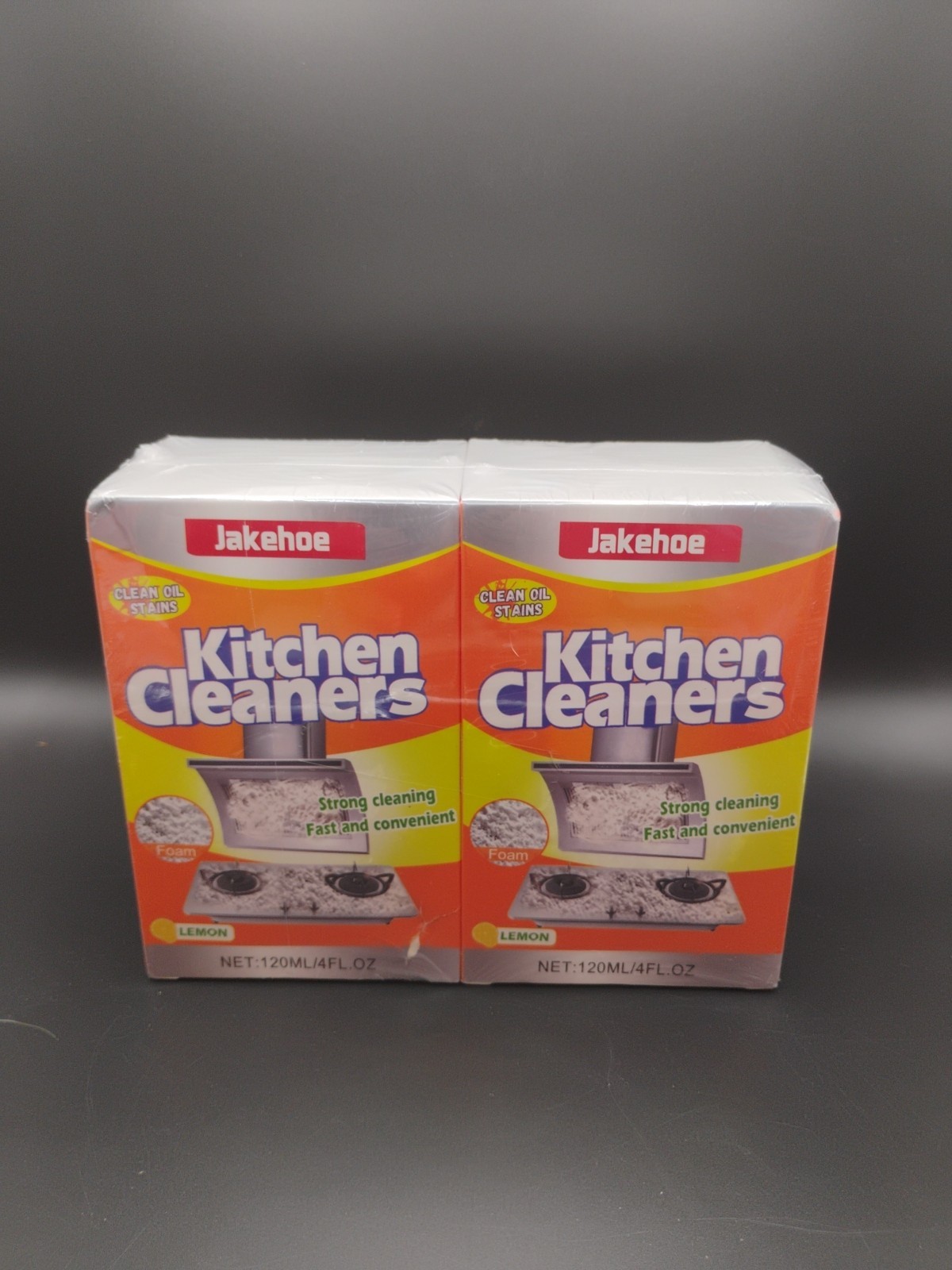 Jakehoe Kitchen Cleaners 4oz Oil Spray, Kitchen Heavy Cleaning 120ml (2) Ea