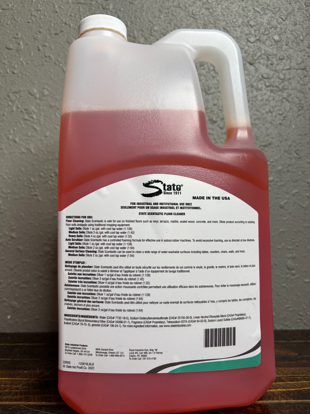 State 125816 Scentastic Morning Fresh Floor Cleaner 3L