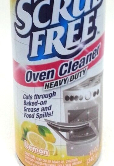 4 X Scrub Free Oven Cleaner Heavy Duty & Fume Free Cuts Through Baked On 12 ozEa