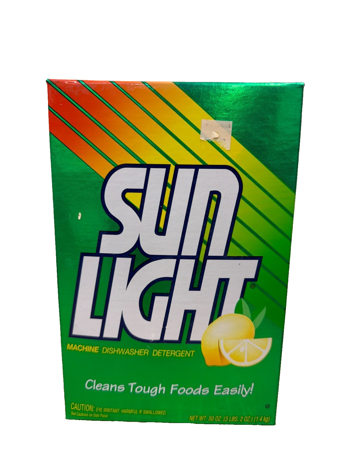 Vintage Sun Light Dishwasher Detergent Powder Box Heavy Duty Clean 3lb 2oz