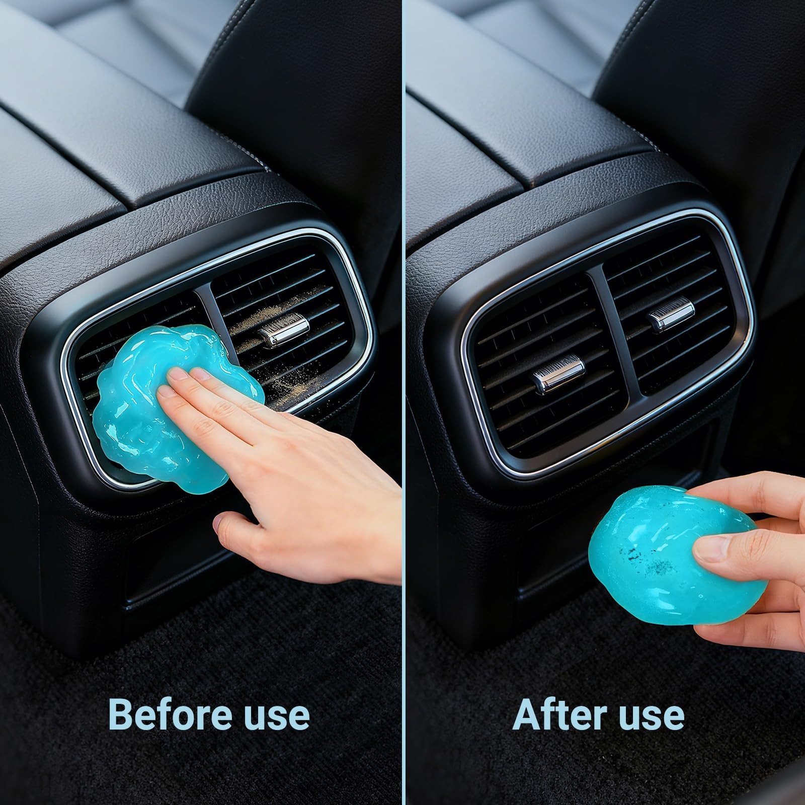 Car Cleaning Gel – 4 Pack Reusable Slime for Interior, Vents, Keyboards, and