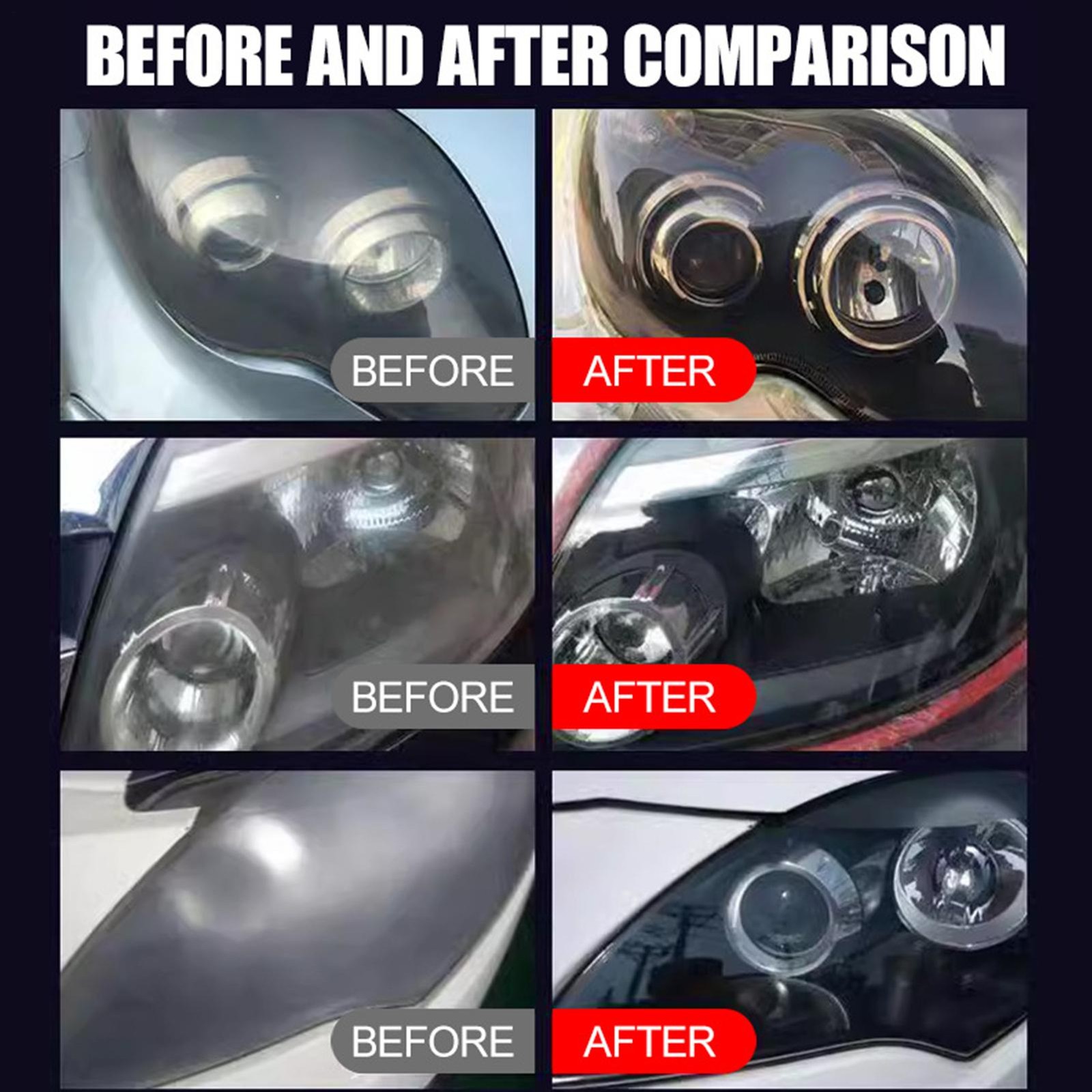 Car Headlight Restoration Cream 60ml Restorer Lens Cleaner Repair Polish