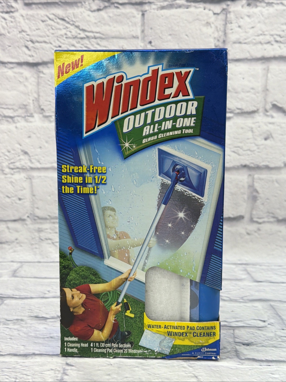 NEW Windex Outdoor All In One Glass Window Cleaner Tool Starter Kit OEM SEALED