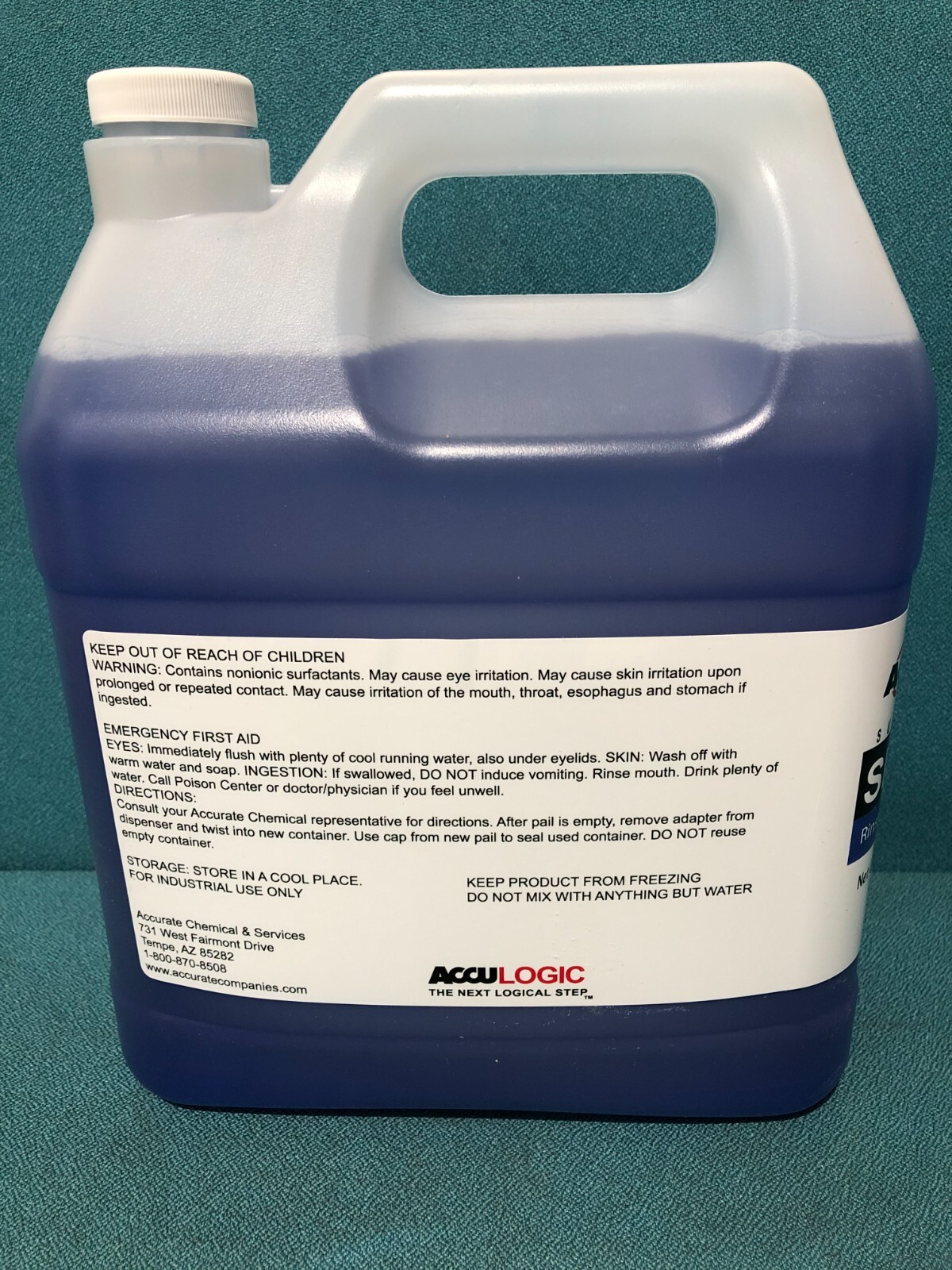 Acculogic SPOTLESS Automatic Dishwashing Dish Machine Rinse Aid 1.5 gal.