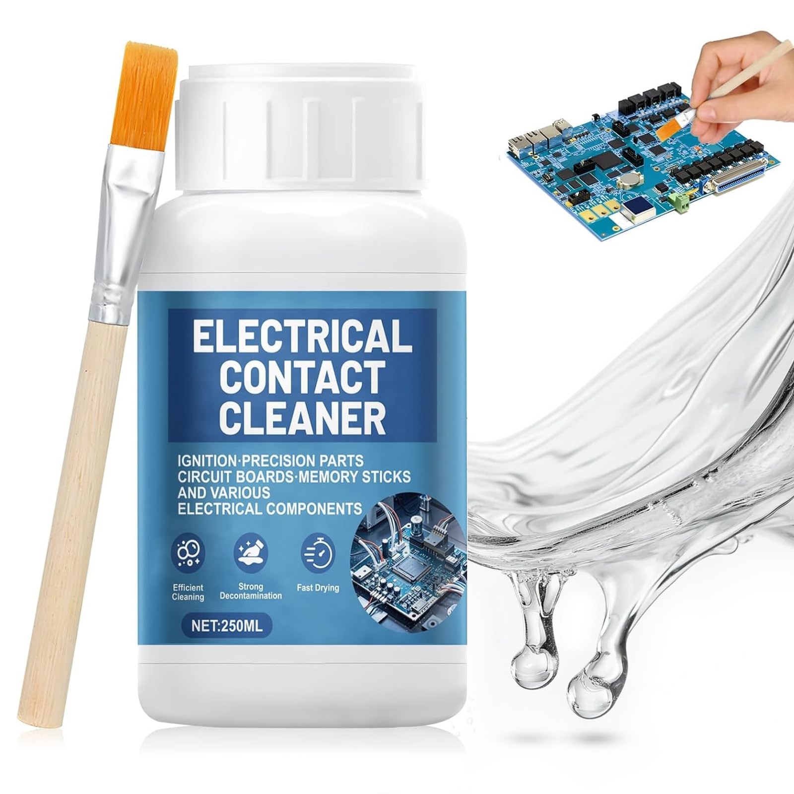 250ml Electronic Contact Cleaner, Circuit Board Cleaner Fast Drying Precision…