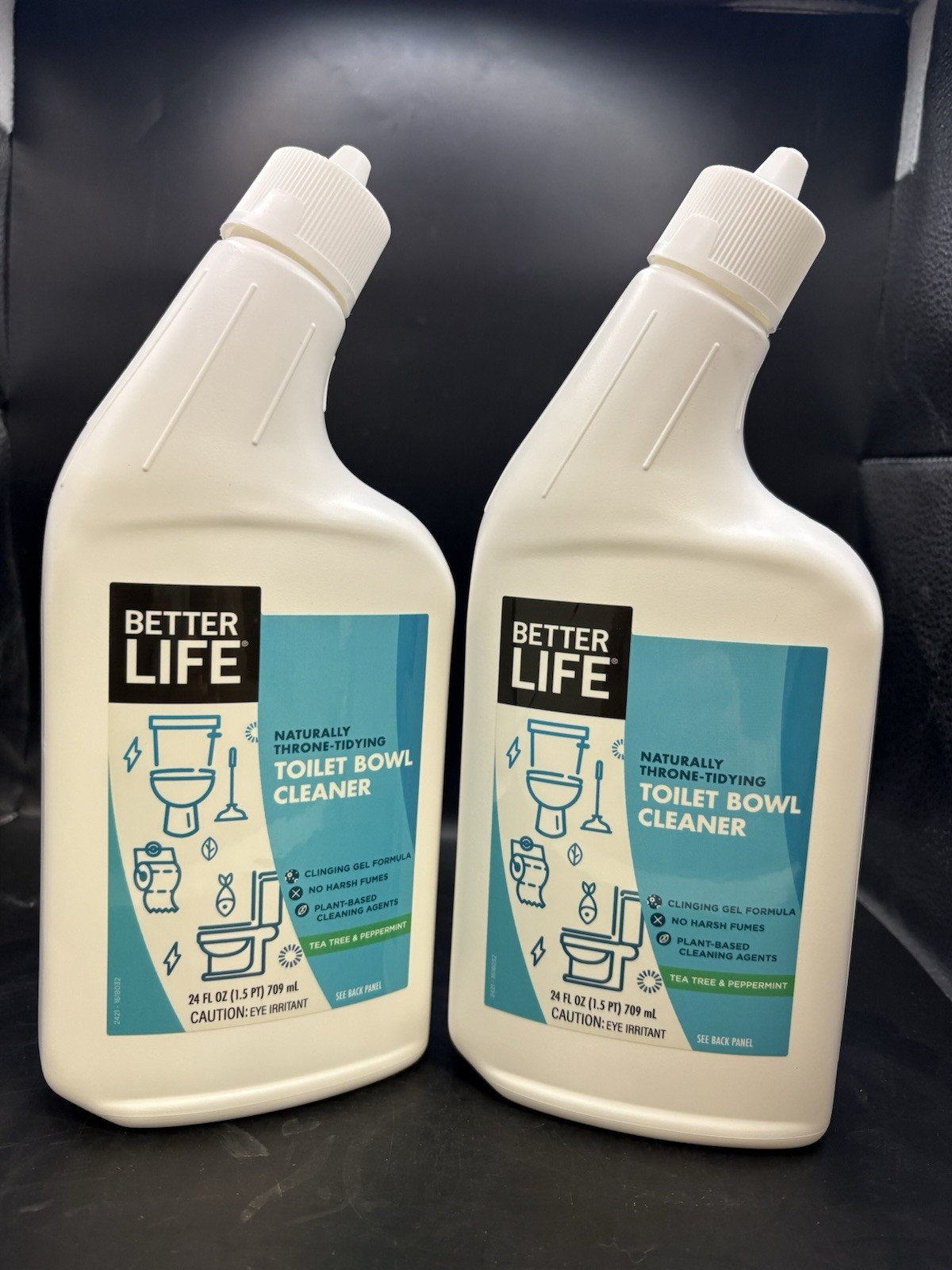 Better Life Toilet Bowl Cleaner, Plant-based, Stain & Odor Remover, Tea Tree &