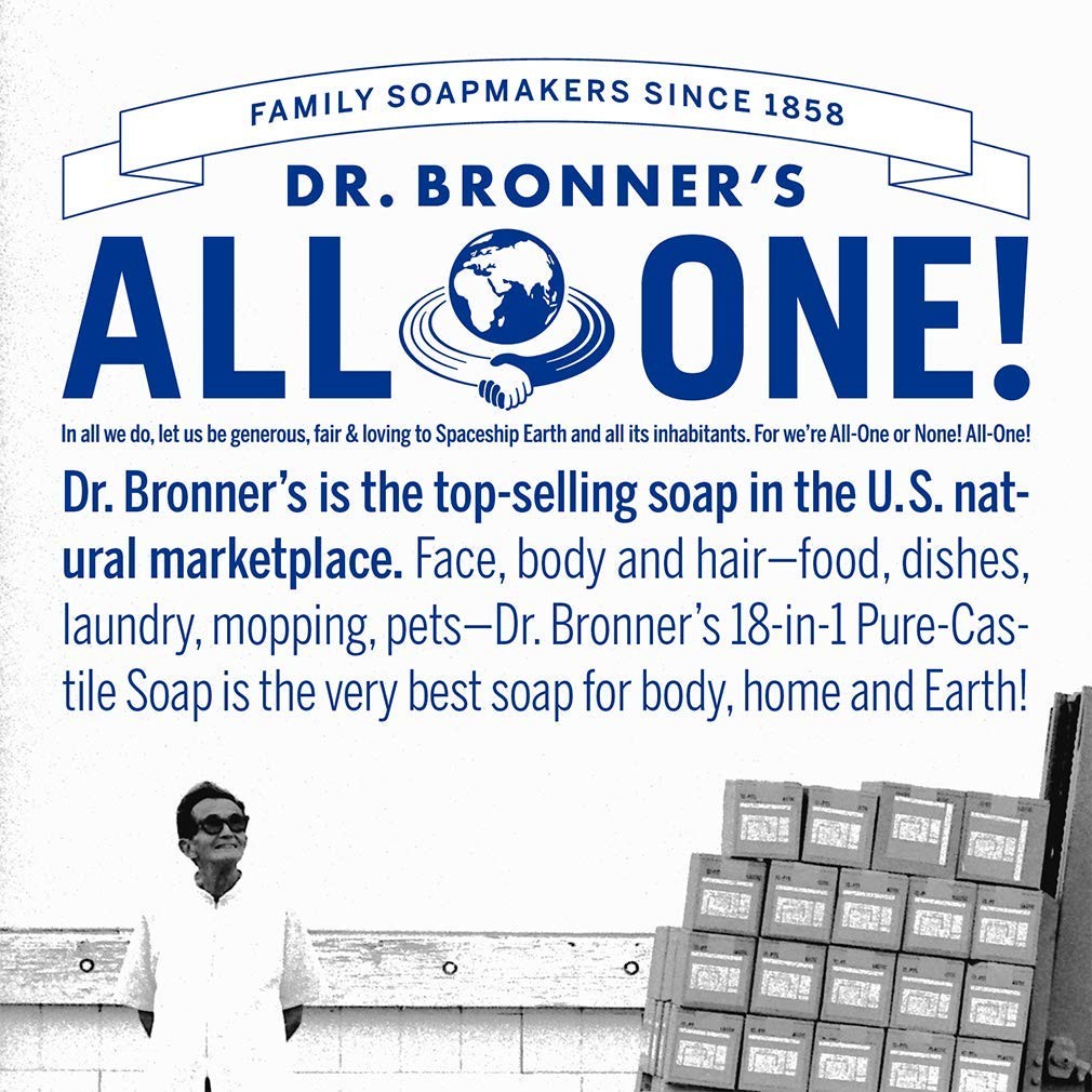 Dr. Bronner’s – Organic Sugar Soap (12 oz Variety Pack) Lavender, Peppermint,