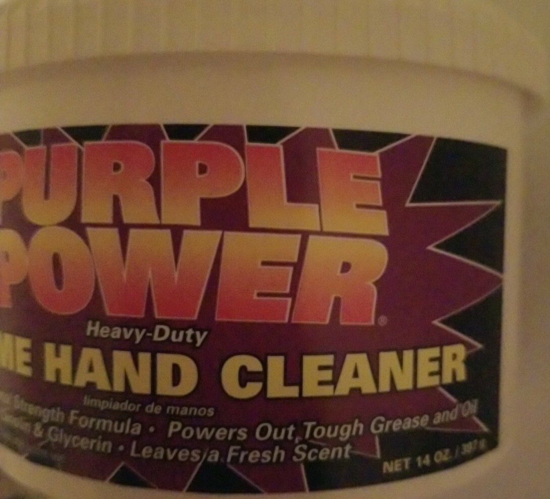 PURPLE POWER Heavy Duty Creme Hand Cleaner 14 oz Tub Power Out Grease and Oil