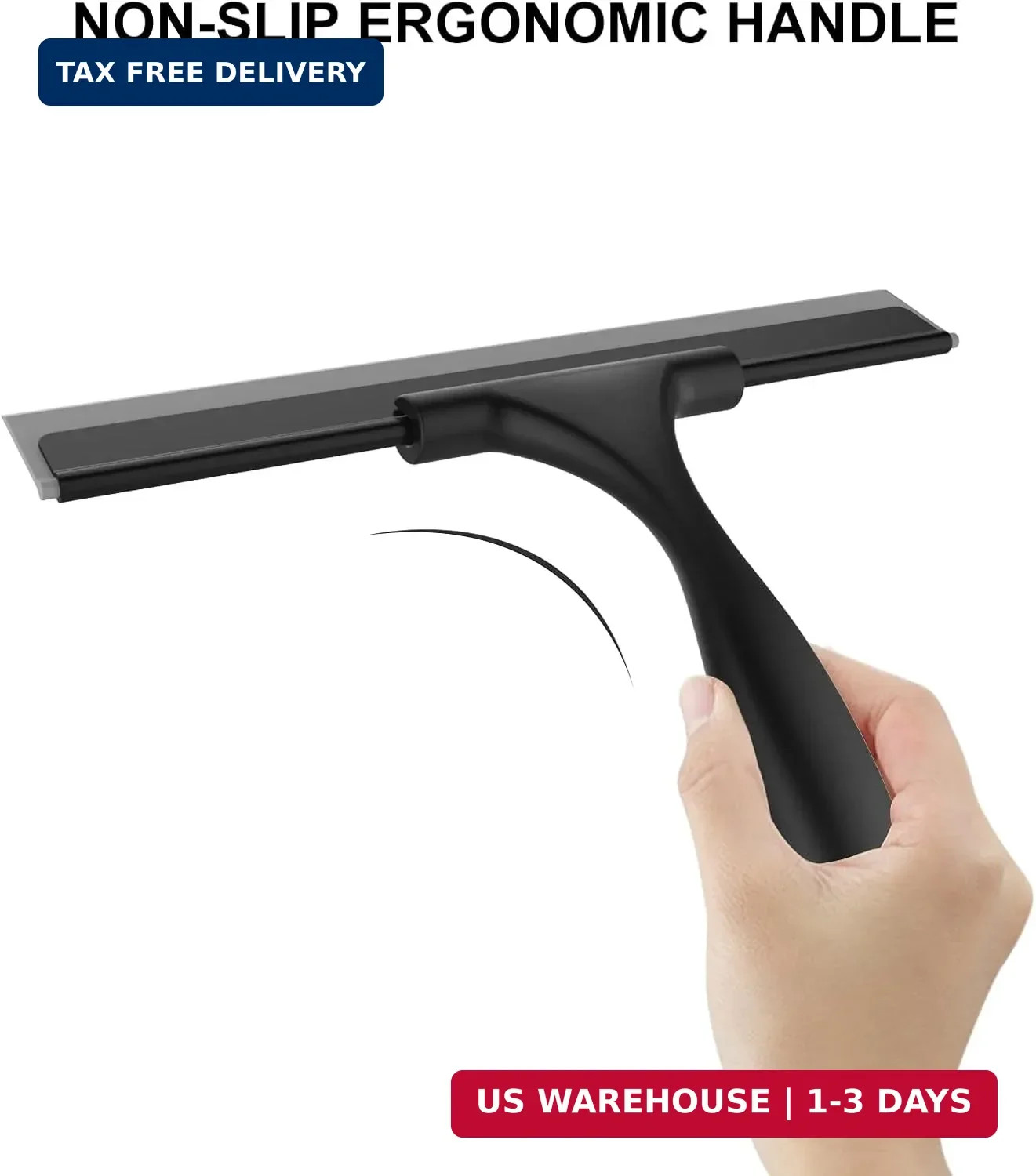 SetSail Squeegee for Shower Glass Door Stainless Steel Shower Squeegee for Glass