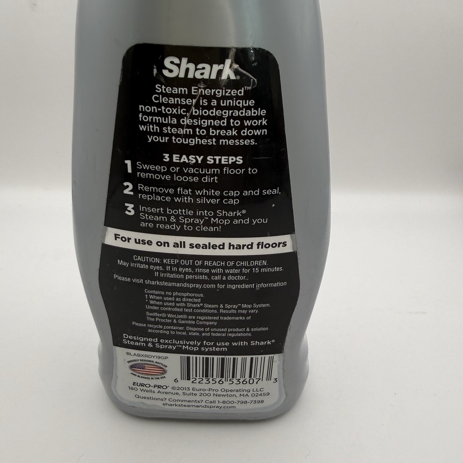 Shark Steam Energized Multi-Floor Cleanser EMPTY BOTTLE For Refilling Purposes