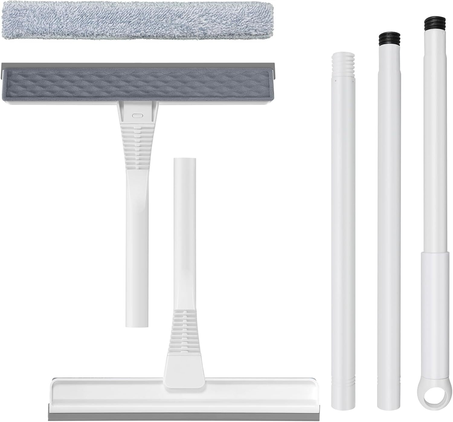 Window Squeegee, 2-in-1 Small Squeegee for Window Cleaning All-Purpose Compac…