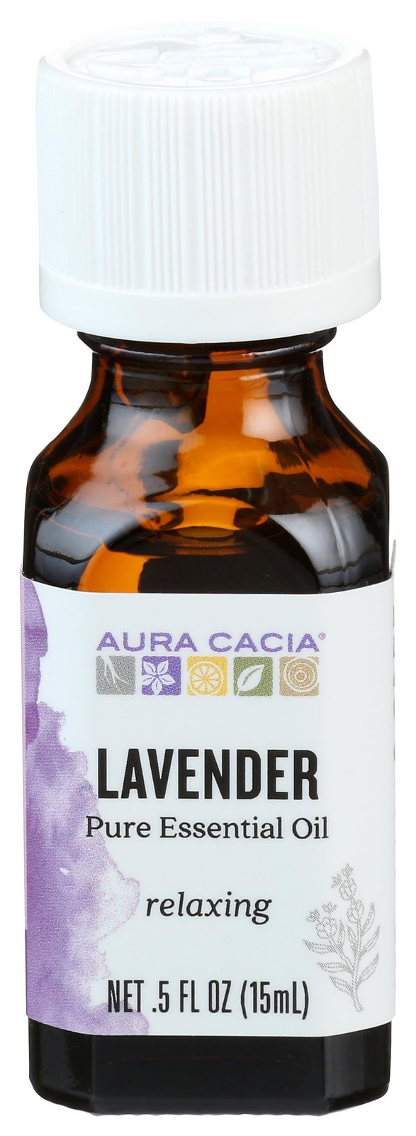 Aura Cacia 100% Pure Lavender Essential Oil – 15 Ml (0.5 Fl. Oz.)- 3 Pack