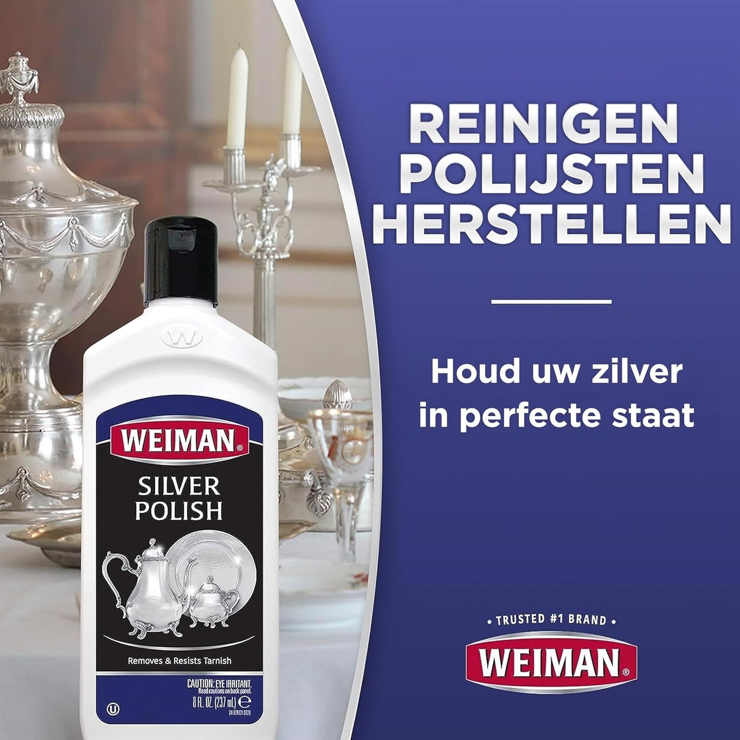 Universal 8 Oz Cream Cleaner for Silver, Gold & More: Anti-Tarnish Technology