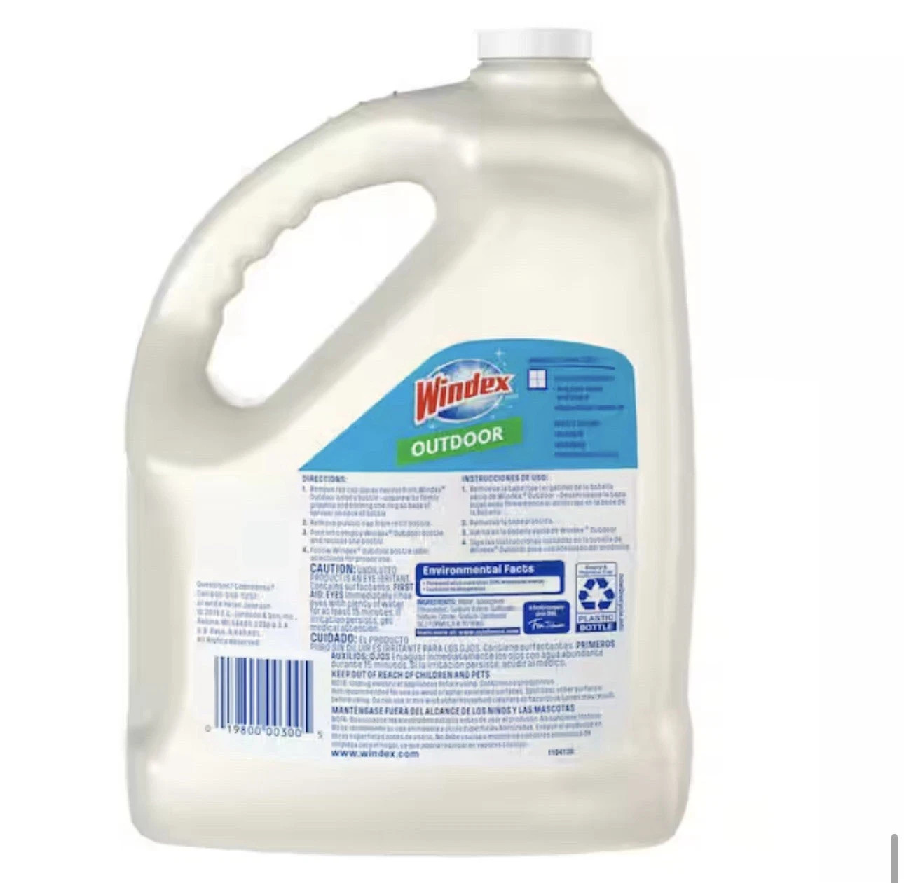 Windex Outdoor Streak-Free Shine All-Purpose Liquid Cleaner 1 Gallon 128 fl oz