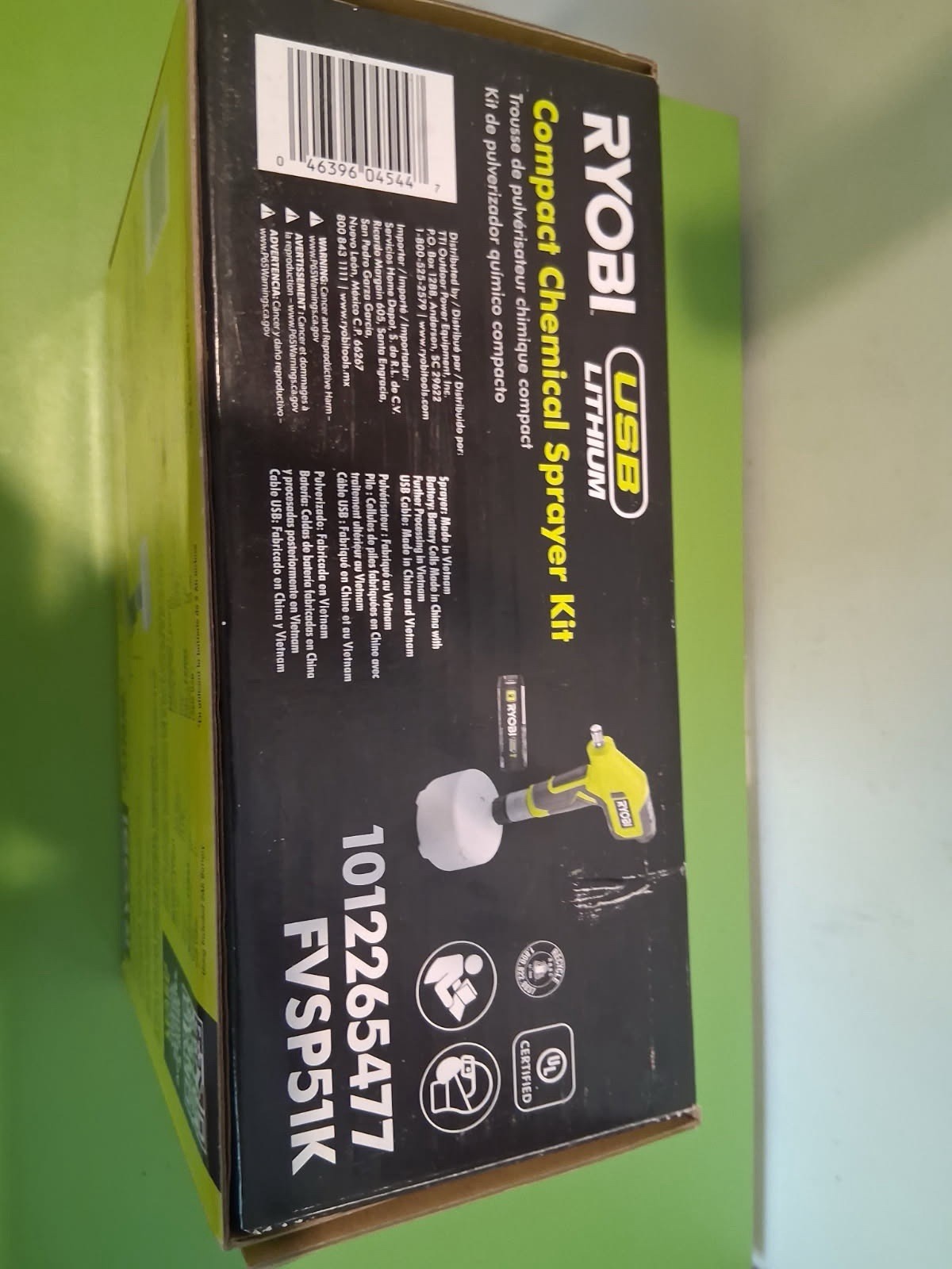 Ryobi FVSP51K USB Lithium Compact Chemical Sprayer Kit