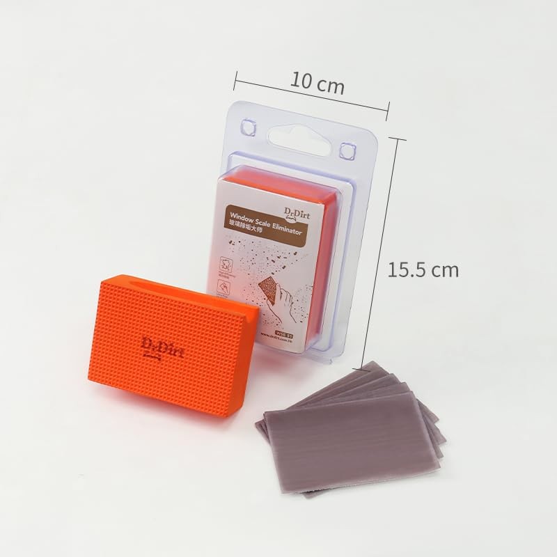 Limescale Eraser for Glass, Professional Hard Water Stain Remover Tool for Wi…