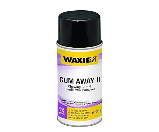 WAXIE Gum Away II, Chewing Gum and Candle Wax Remover, 6 oz (case of 12)