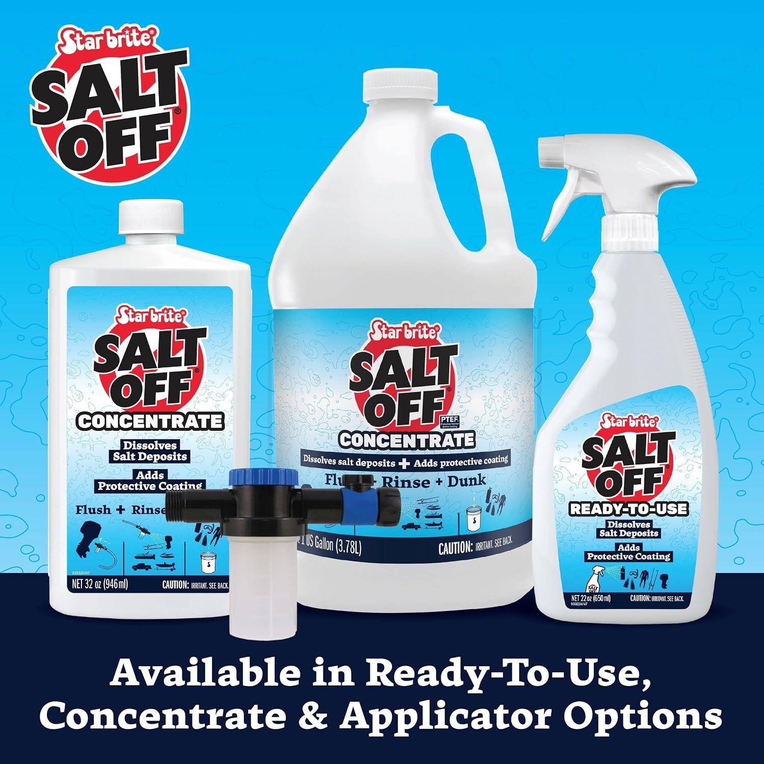 22oz Salt Off Concentrate – Protects Boats, Vehicles & Equipment from Corrosion