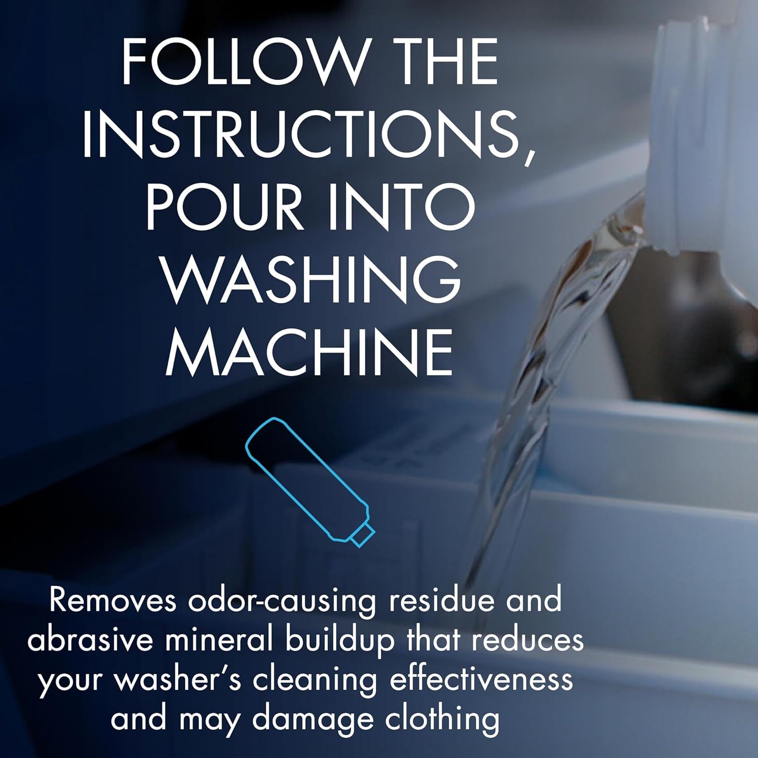 Glisten Washing Machine Cleaner – 12oz, Fresh Scent, 2-Pack