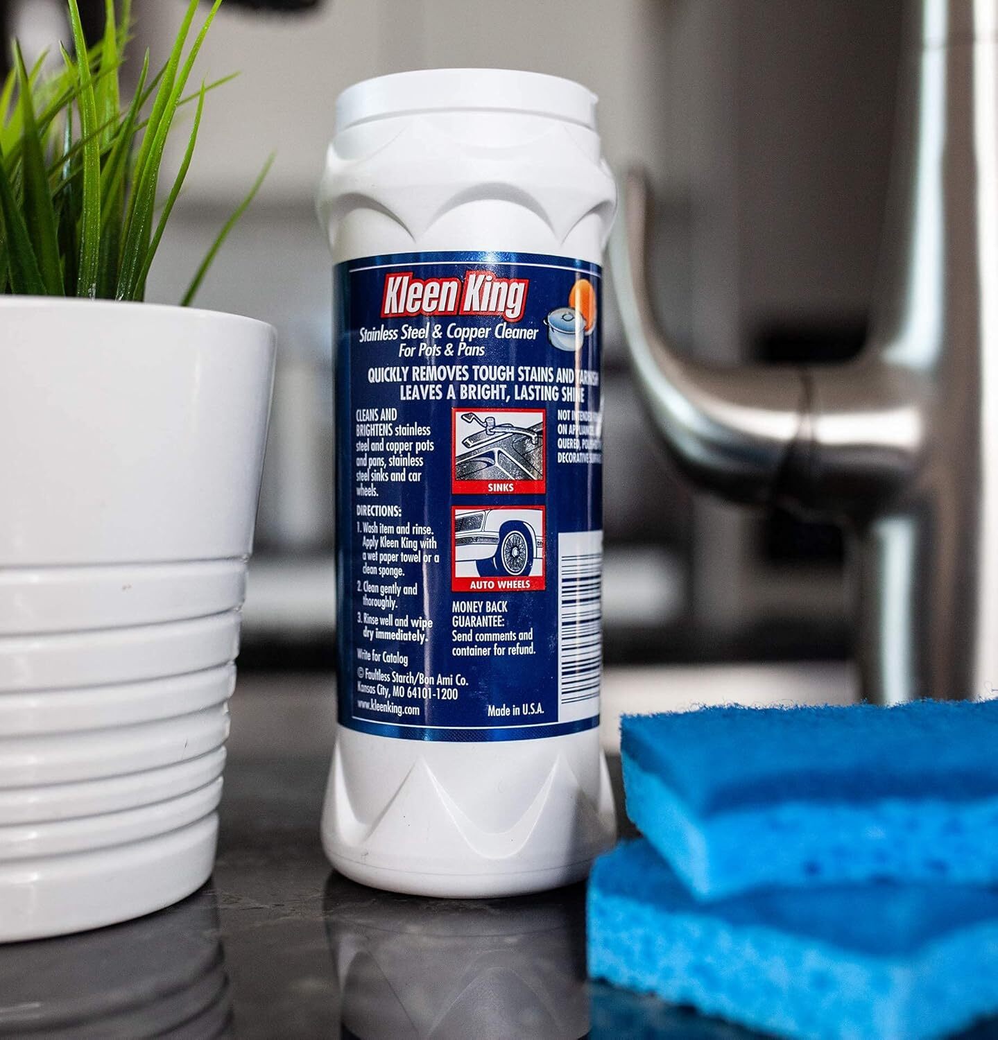 King Kleen Stainless Steel Cookware Cleaner And Copper Cleaner (14 Oz, 1 Pack) H