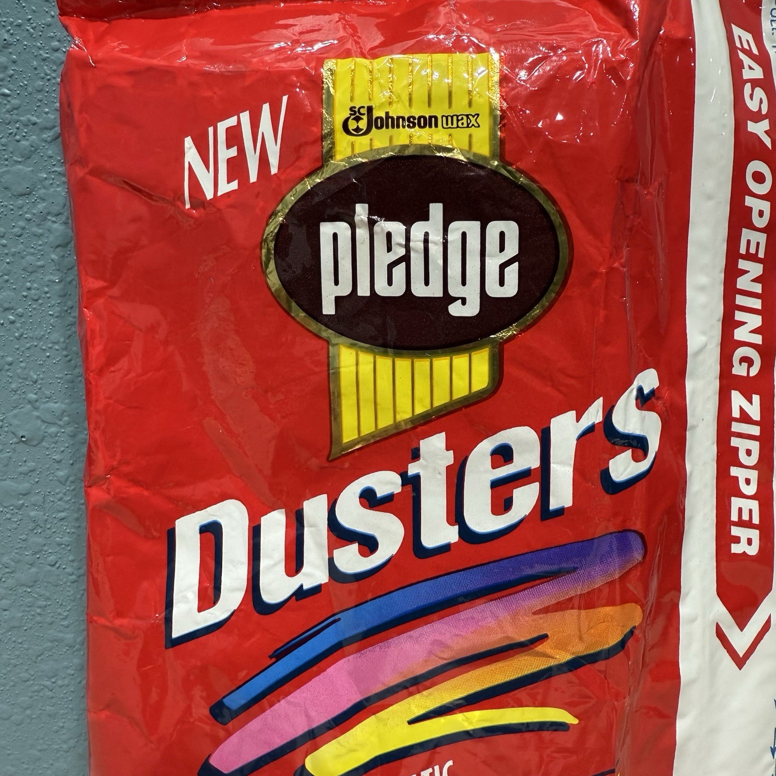 1989 Pledge Dusters Lemon Anti Static Dust Cloths Nostalgia NOS Prop Rare NEW
