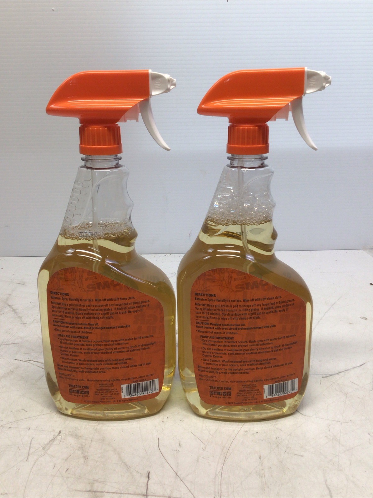 Traeger Grill Cleaner for Household And Grill Safe For Food Surface 946mL Ea 2pk