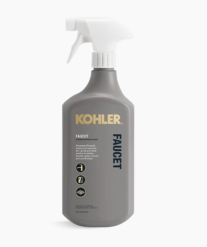 Kohler K-EC23723-NA Kitchen and Bathroom Cleaner, Cleans faucets J2